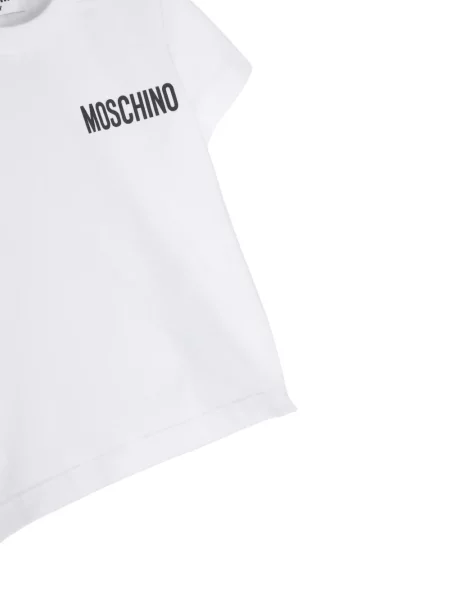 Spodnie dziecięce Moschino czerwone