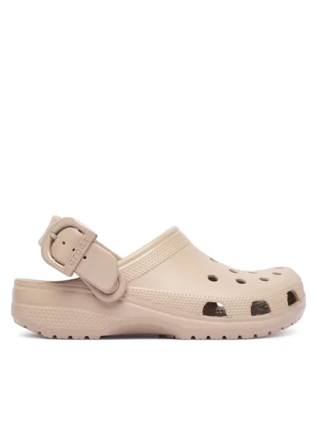Šľapky Crocs Classic Enamel Buckle Clog béžová