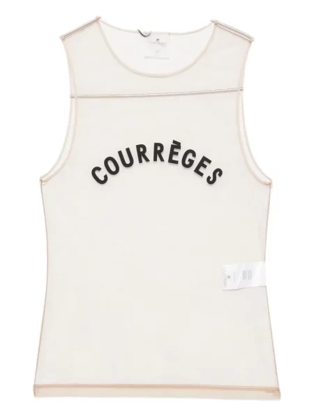 Top Courreges cu imagine din tul