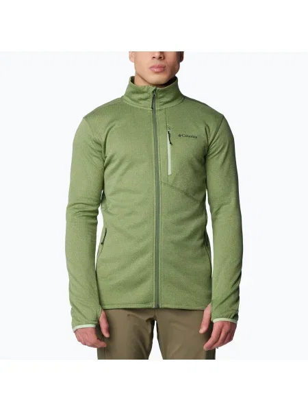 Columbia férfi Park View Fleece FZ kantin színű túrapulóver téli melegítőfelső. Méret: S zöld
