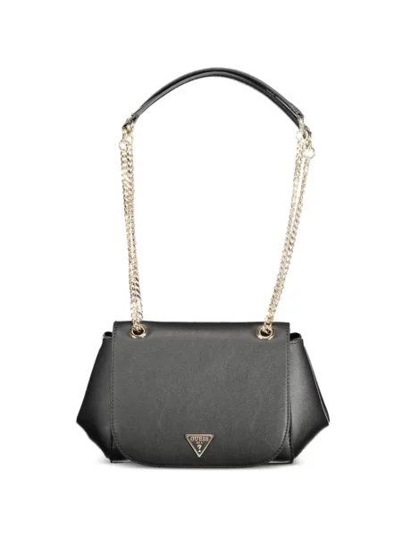 Kézitáska Guess autogrammal fekete