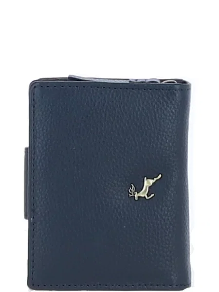 Ashwood Leather Портмоне Темно-синій Шкіра синій