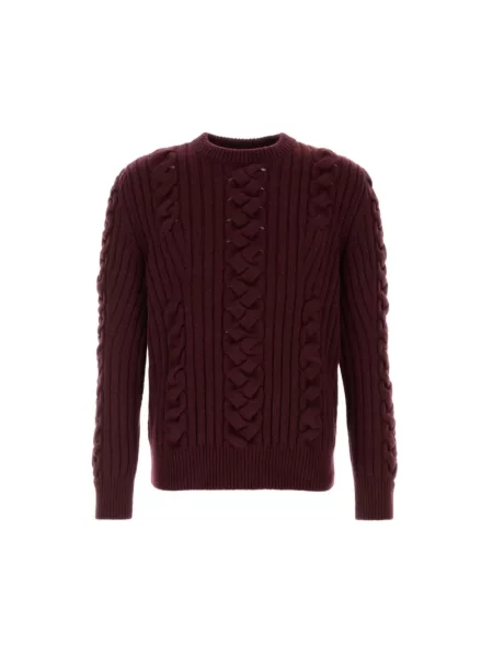 Sweter Alexander Mcqueen brązowy