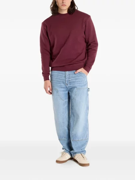 Hanorac crewneck Urban Classics cu decolteu rotund roșu