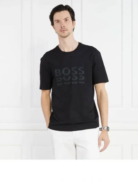 BOSS GREEN Póló Tee 3 fekete