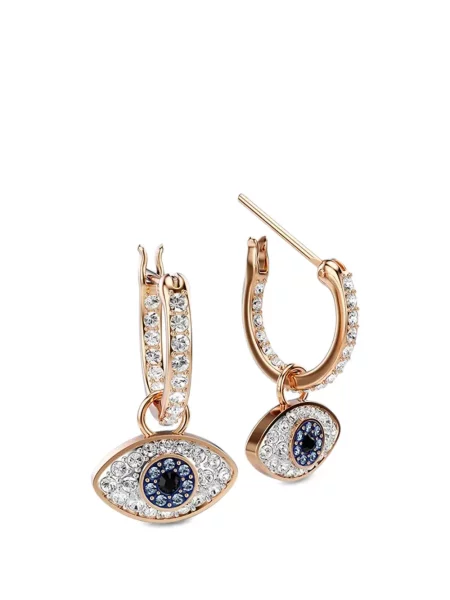 Cercei Swarovski roz