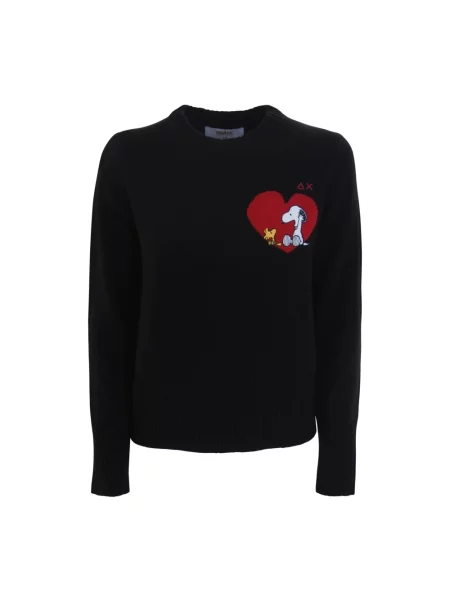 Sweter Sun68 z kaszmiru czarny