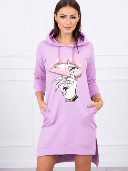 Rochie Kesi cu imagine de costum violet