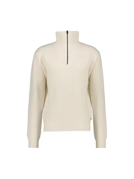 Sweter z golfem Bogner do golfa biały