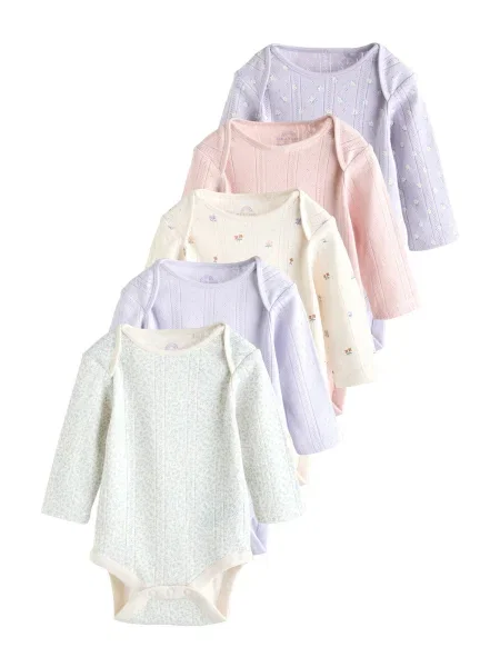 Next Salopetă/Body bej / albastru pastel / mov pastel / roz pastel alb