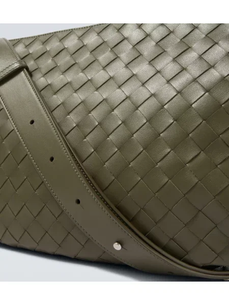 Curea Bottega Veneta din piele verde