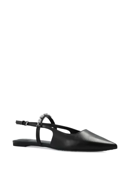 Espadrile Michael Michael Kors de cristal plisate negru