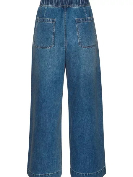 BUFFALO Pantaloni cu cute denim albastru