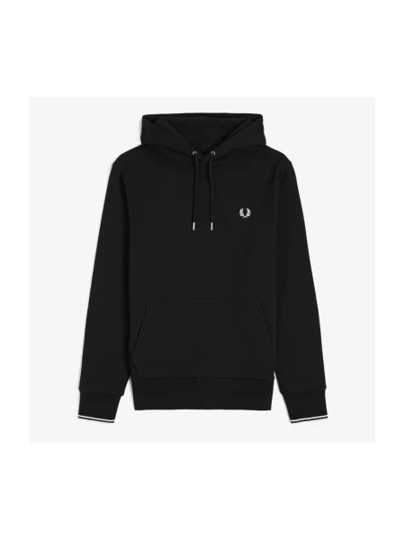 Mikina s kapucí Fred Perry s kapucí černá