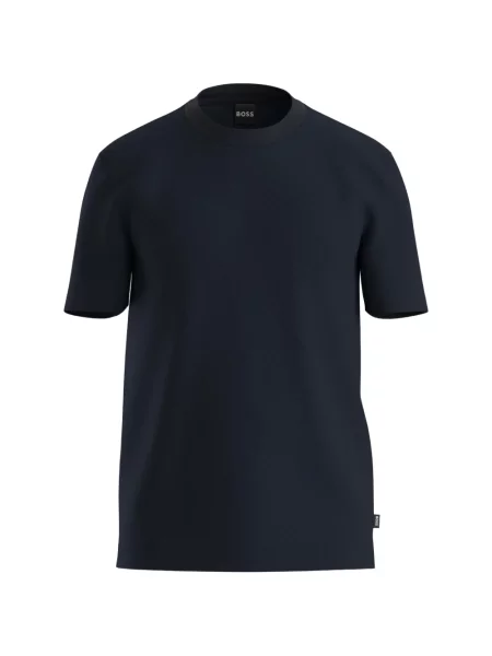Tricou Boss cu decolteu rotund albastru