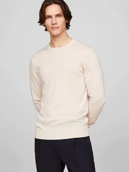 Вовняний светр Tommy Hilfiger бежевий