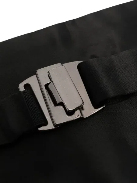 Šilkinis plisuotas diržas Zegna juoda