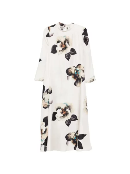Sukienka Antonio Marras w kwiatki z nadrukiem garniturowa
