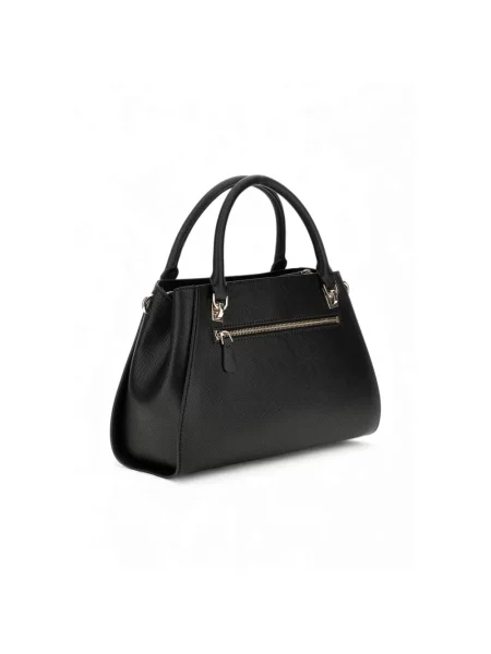 Torebka skórzana Guess skórzana czarna