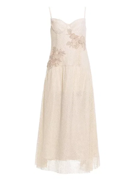 Sukienka midi Agua Bendita w kwiatki do kolan garniturowa