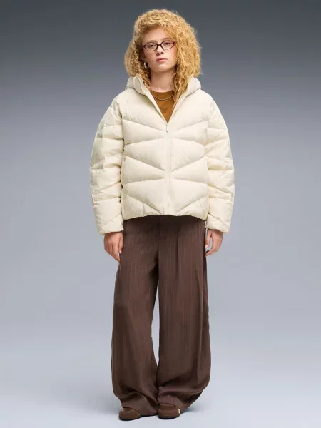 Пуховик PUMA HOODED DOWN PUFFER JACKET бежевий
