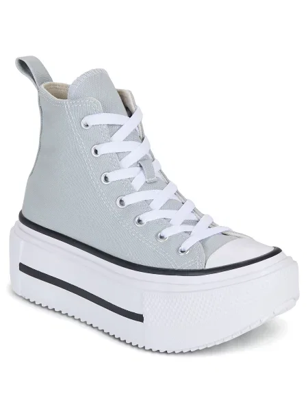 Členkové topánky Converse sivá