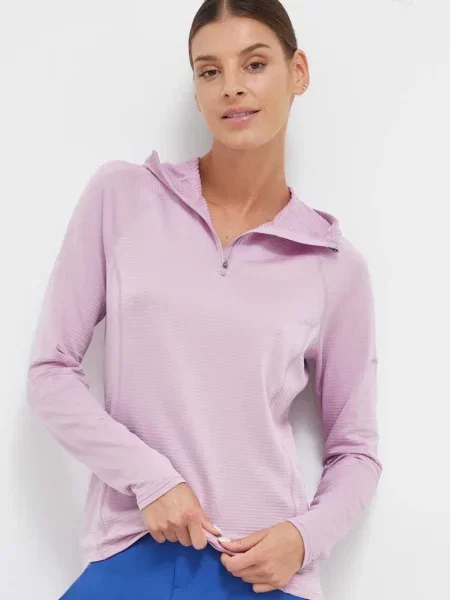 Суичър с качулка Montane с качулка виолетово