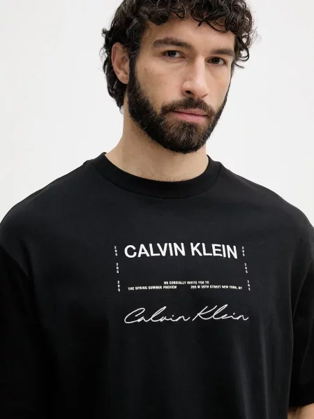Calvin Klein Jeans тениска мъжка от черно