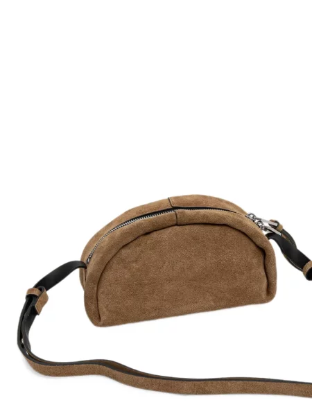 Szarvasbőr crossbody táska Allsaints barna
