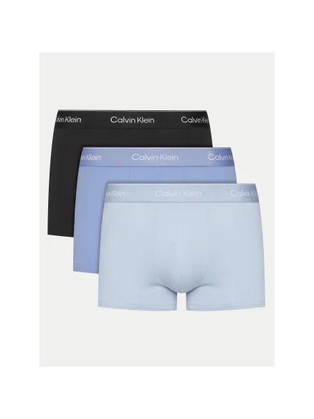 Calvin Klein Underwear Boksarice nebeško modra / svetlo modra / črna bela