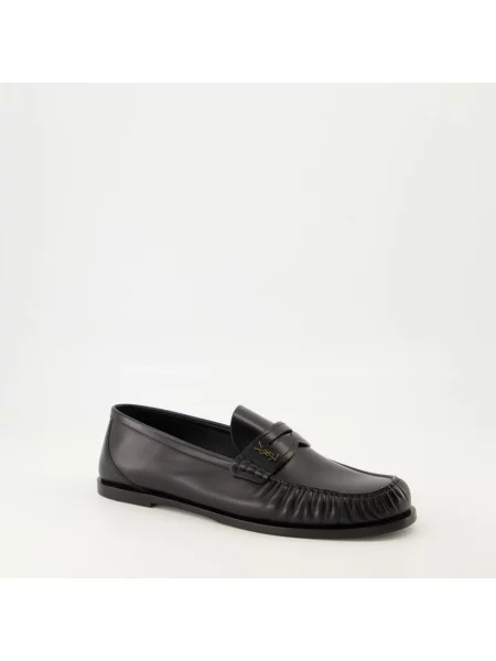 Półbuty Saint Laurent skórzane czarne