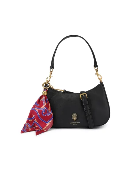 Kurt Geiger London torebka crossbody skórzana SLOANE HOBO czarna