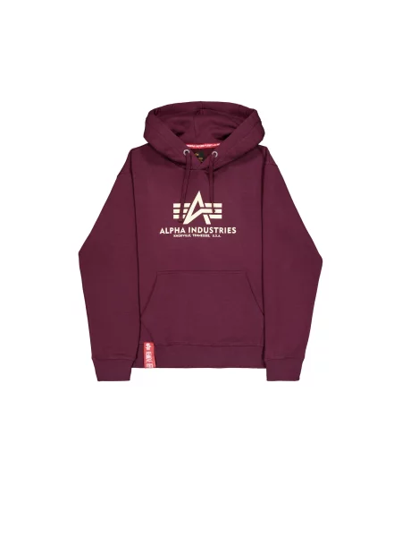 ALPHA INDUSTRIES Pulover Basic / roşu închis bej