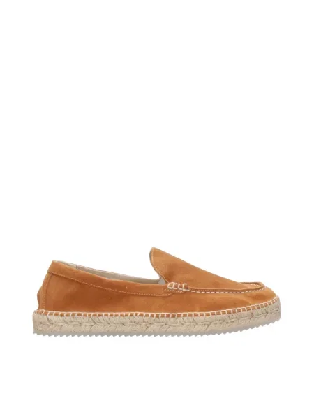 Sandały Espadrilles skórzane brązowe