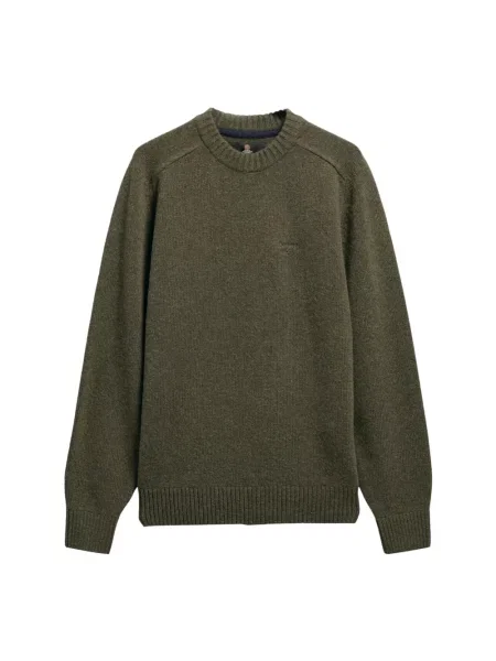 Sweter Barbour wełniany zielony