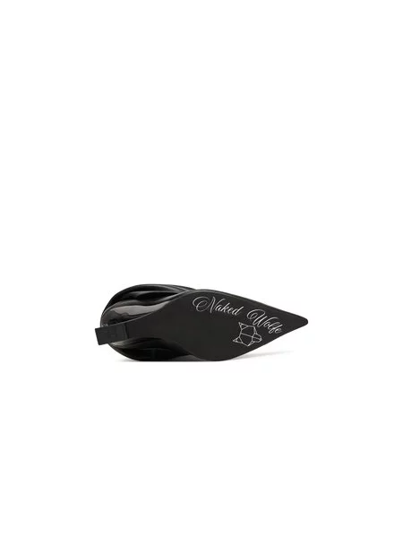 Westernové kožené boty Naked Wolfe Stated na klínku Stated Black Leather černá
