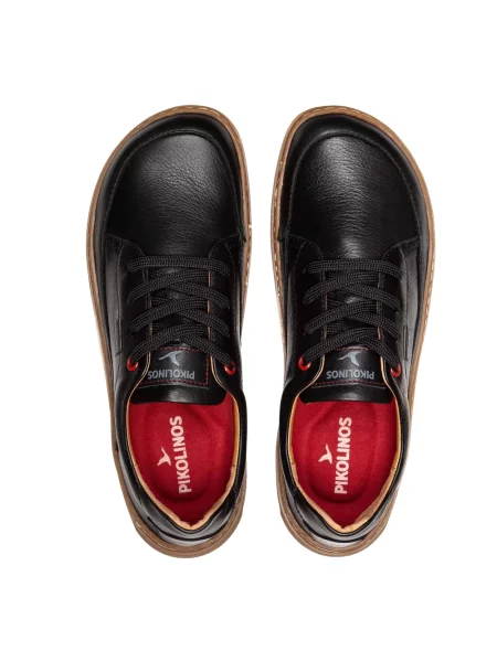 Sneakersy Pikolinos sznurowane skórzane czarne