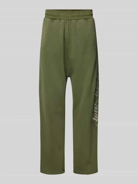 Spodnie dresowe z prostą nogawką i wyhaftowanym logo model ‘Shutter’ Low Lights Studios