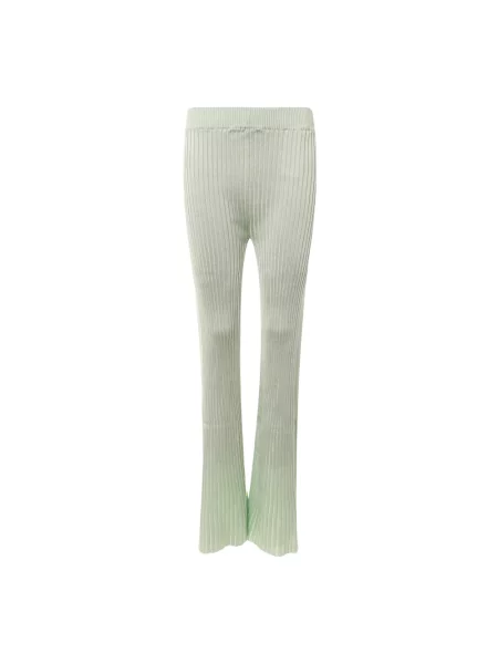Spodnie Jil Sander dzwony zielone