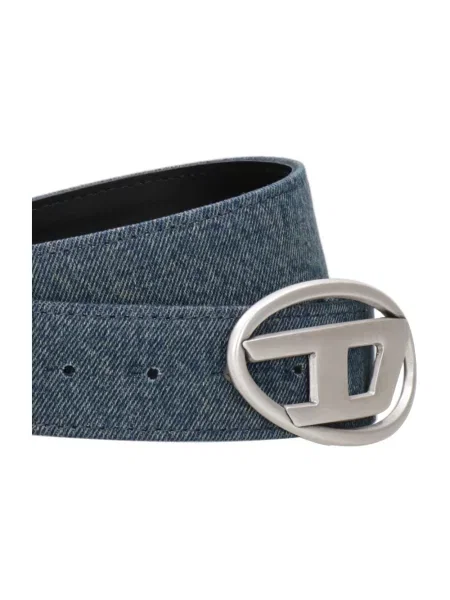 Diesel pasek OVAL D LOGO W niebieski