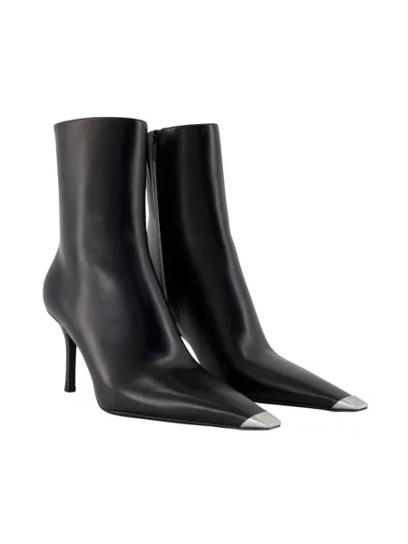 Botki Alexander Wang skórzane czarne