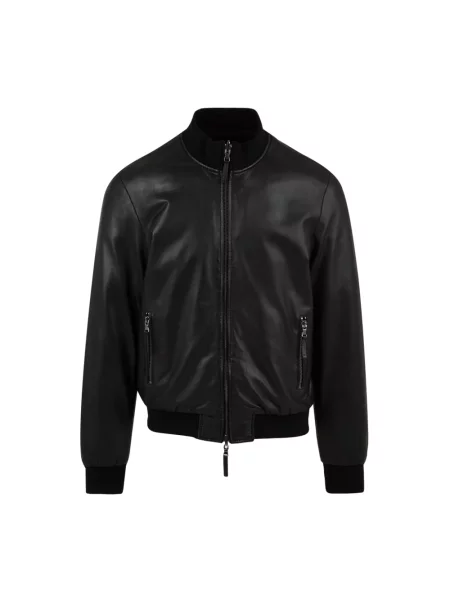 Kurtka skórzana The Jack Leathers czarna