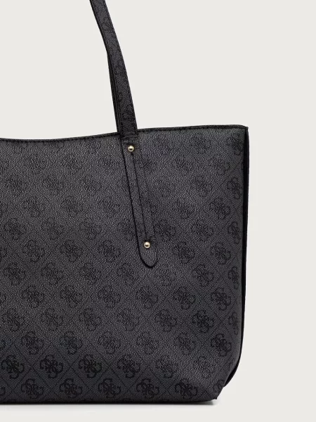Кожаная сумка шоппер Guess