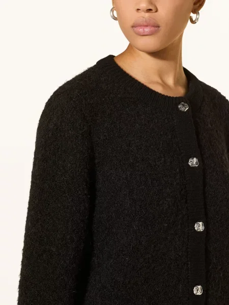 Msch Copenhagen Kardigan Mschnerida Z Bouclé schwarz czarny