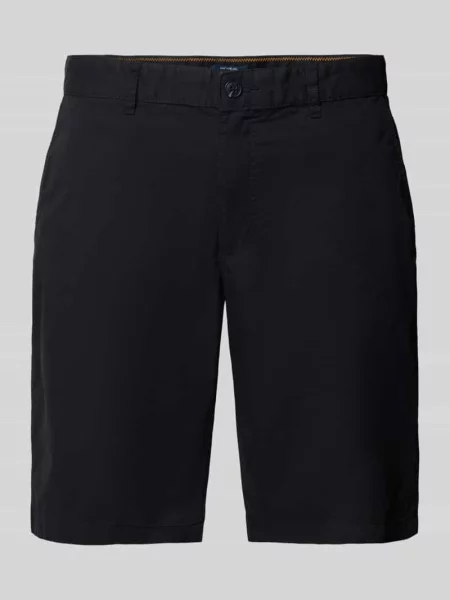 Bermudy o kroju slim fit z wpuszczanymi Mcneal czarne