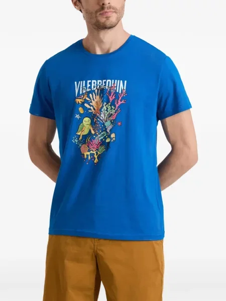 Tricou Vilebrequin cu imagine albastru