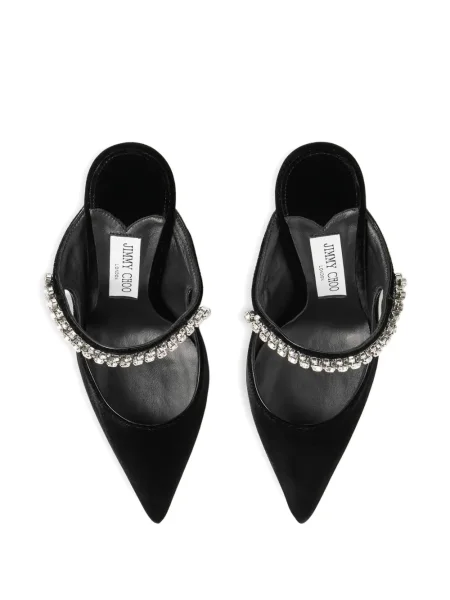 Mulės Jimmy Choo su kristalais juoda