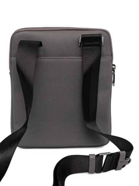 Crossbody taška Guess s autogramem šedá