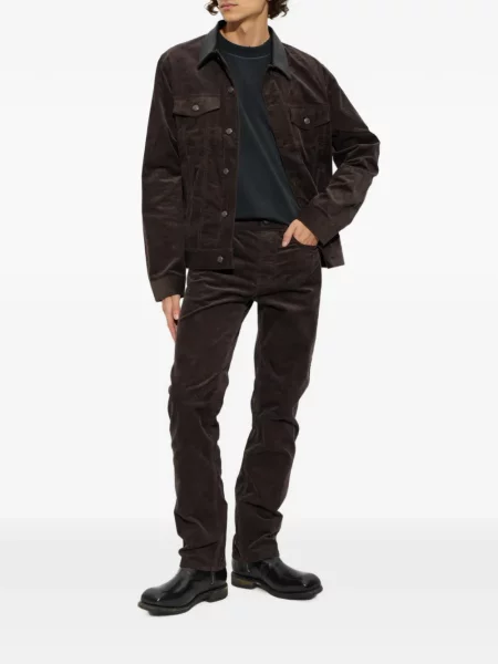 Pantaloni Zadig&voltaire de catifea cord maro