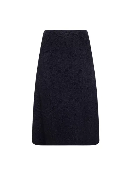 Spódnica midi Dries Van Noten żakardowa czarna